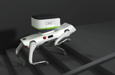 的四足配送機器人