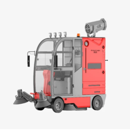 大型封閉式駕駛式掃地機